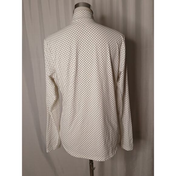 GG Blue Luxe Sport Long Sleeve Mock Neck Quarter Zip Vented Mesh Shirt Large - Picture 2 of 12